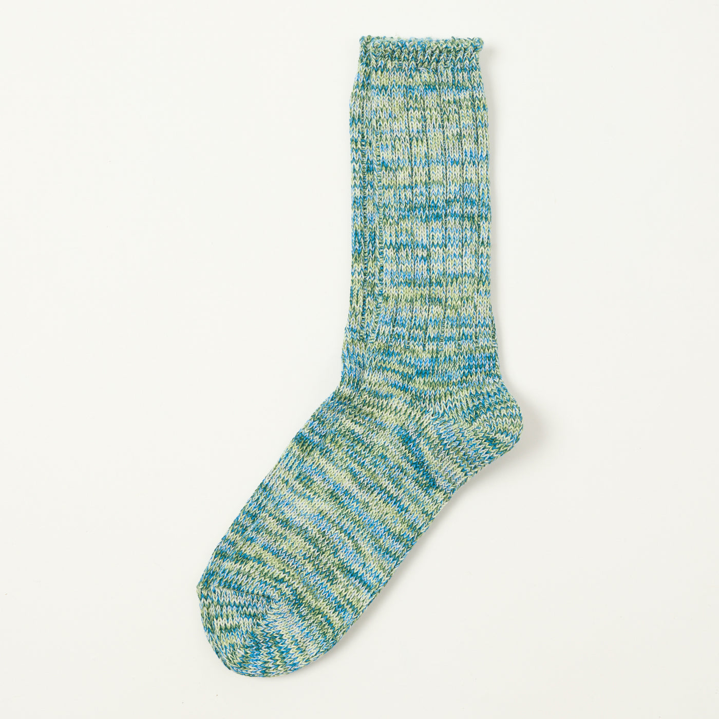 Anonymous Ism 5 Colour Mix Crew Sock - Mint