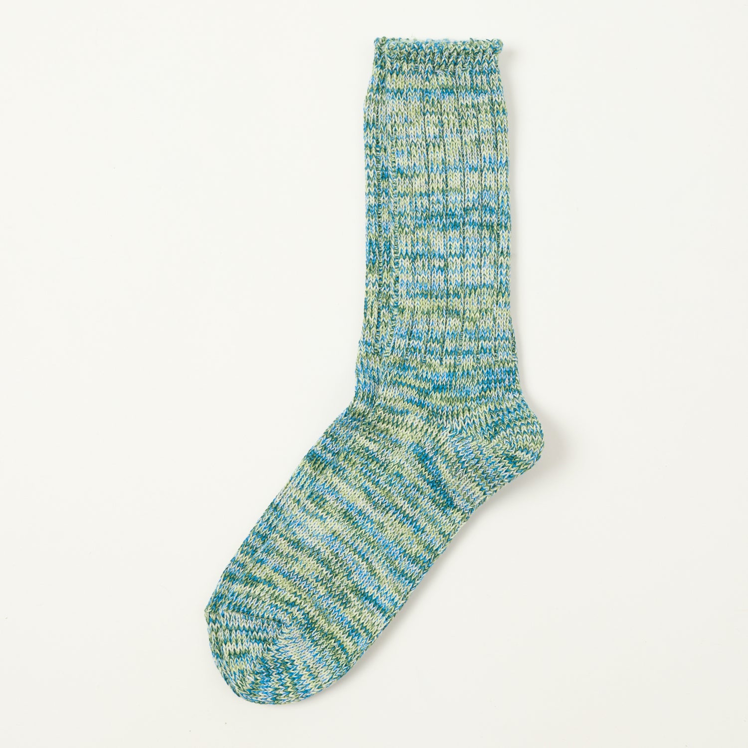Anonymous Ism 5 Colour Mix Crew Sock - Mint