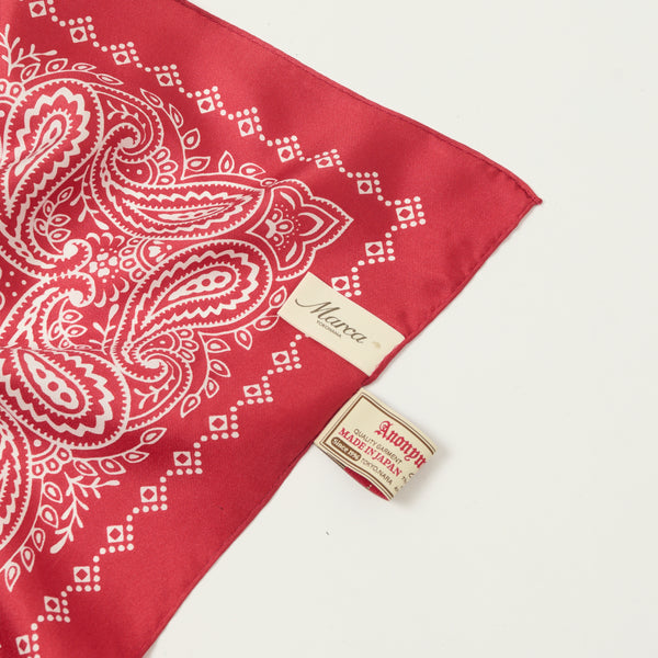 Anonymous Ism Paisley Silk Scarf - Red