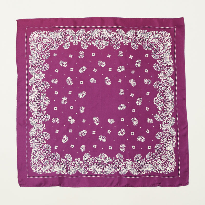 Anonymous Ism Paisley Silk Scarf - Purple