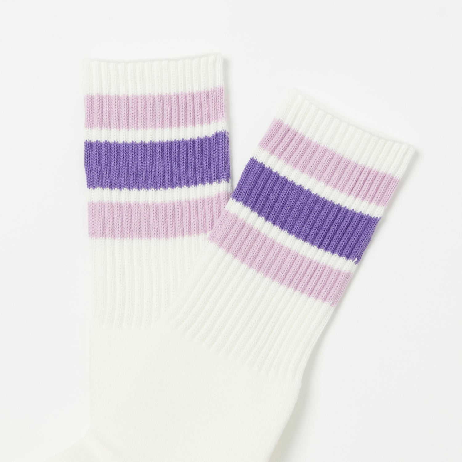 Anonymous Ism 3 Line Crew Sock - Purple