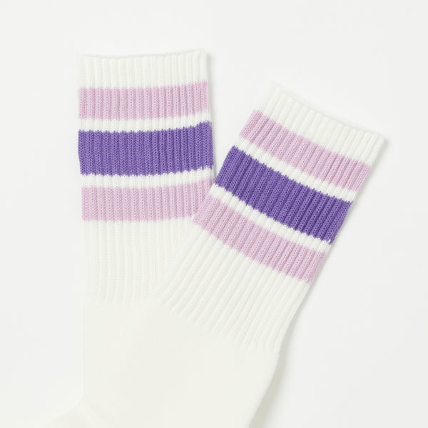 Anonymous Ism 3 Line Crew Socks - Purple