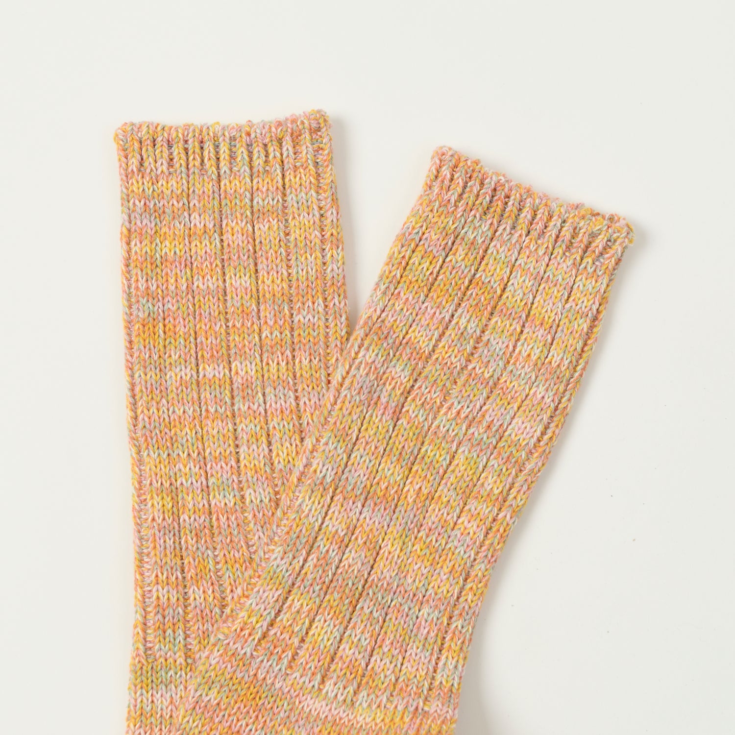 Anonymous Ism 5 Colour Mix Crew Sock - Yellow