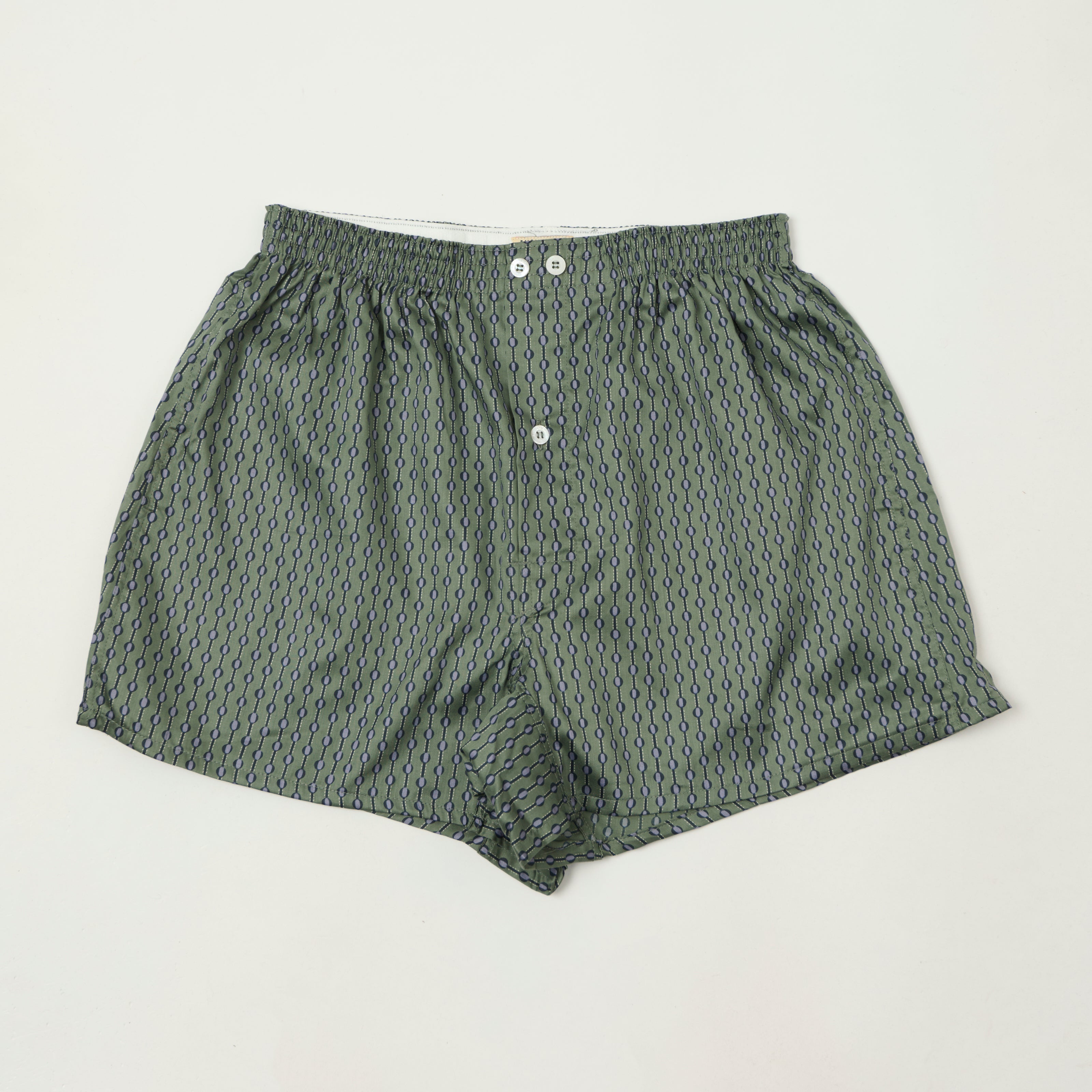 Anonymous Ism - Fine Satin Dots Pattern Boxer - Green
