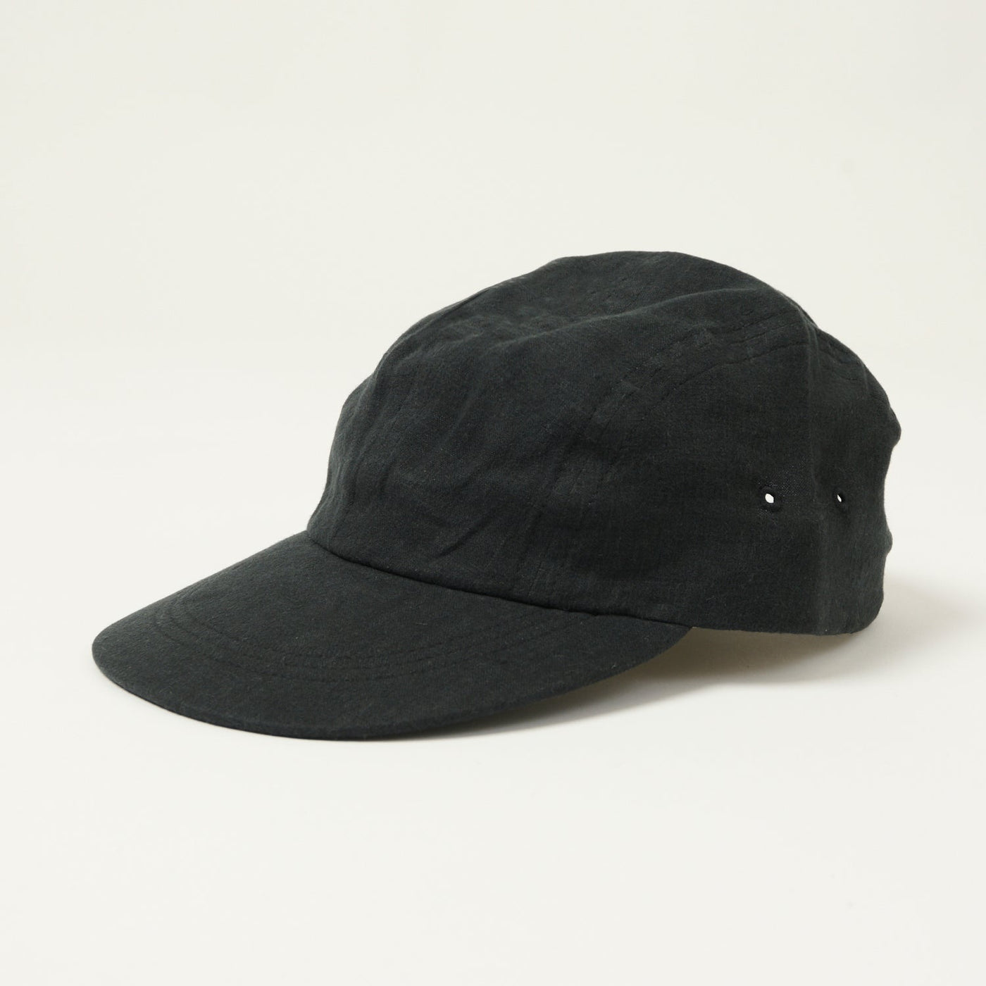 Anonymous Ism French Linen Kyoto Cap - Black