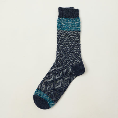 Anonymous Ism Mountain Snow Crew Sock - Navy
