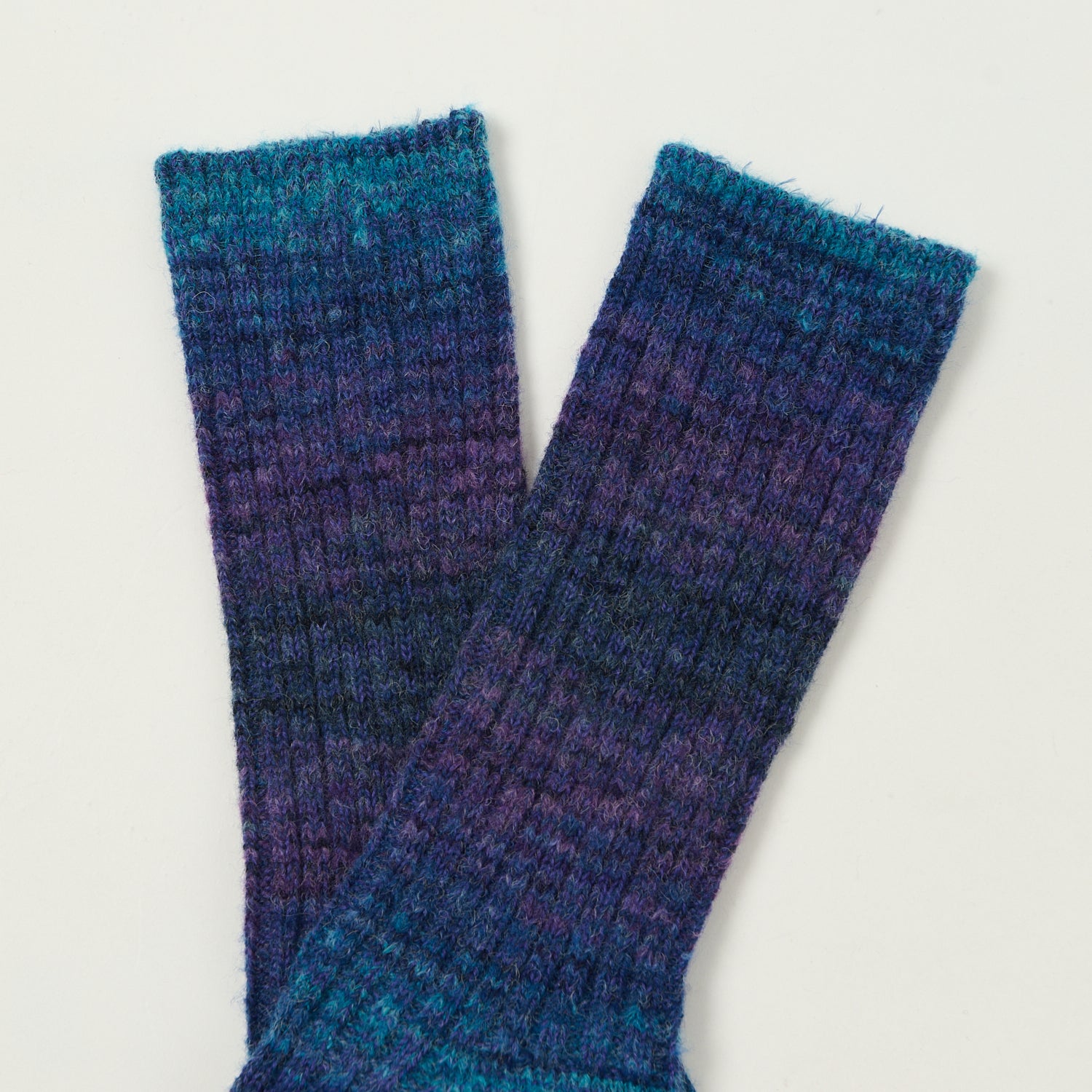 Anonymous Ism Splash Pattern Crew Sock - Indigo