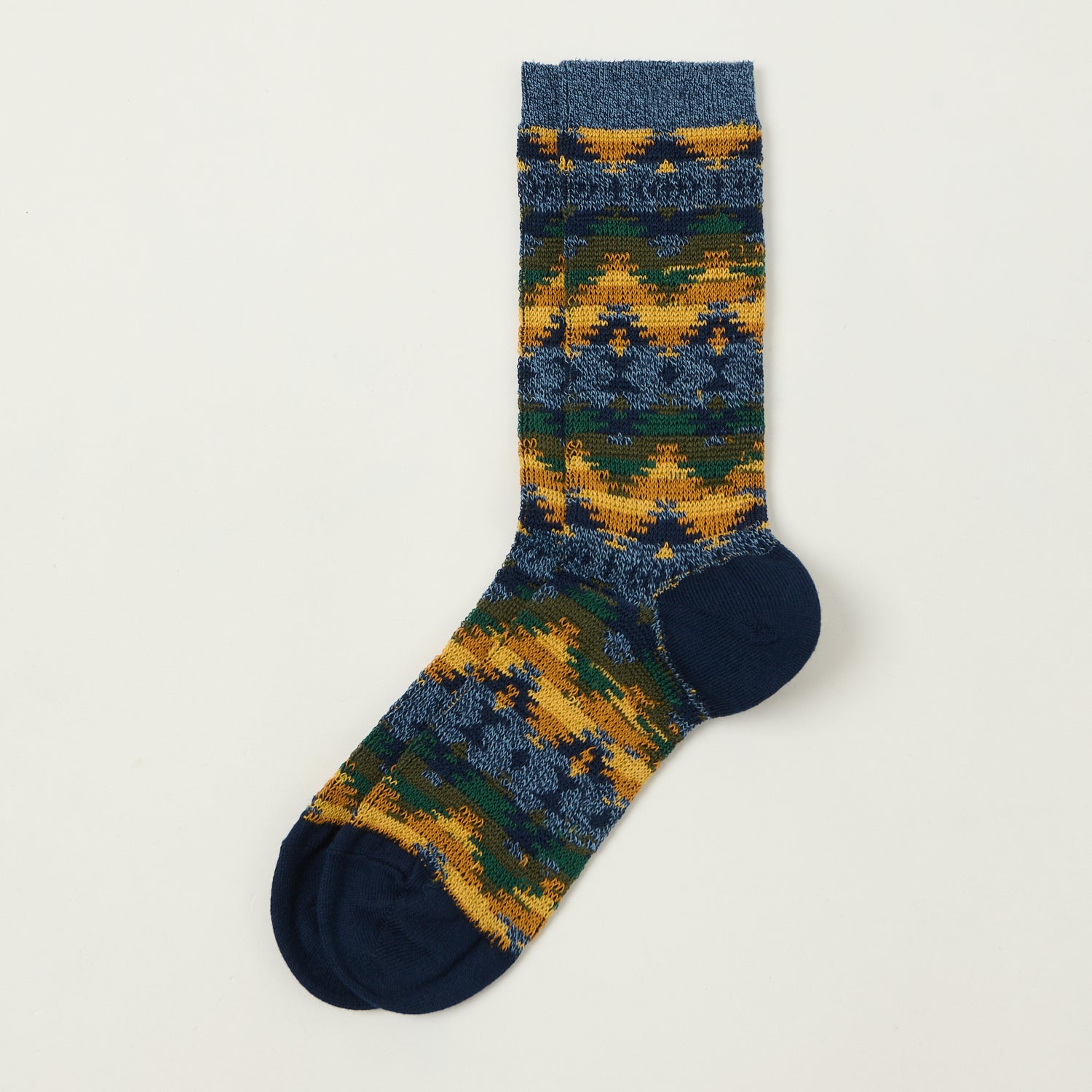 Anonymous Ism Wigwa Ski Jacquard Crew Sock - Navy
