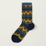 Anonymous Ism Wigwa Ski Jacquard Crew Sock - Navy