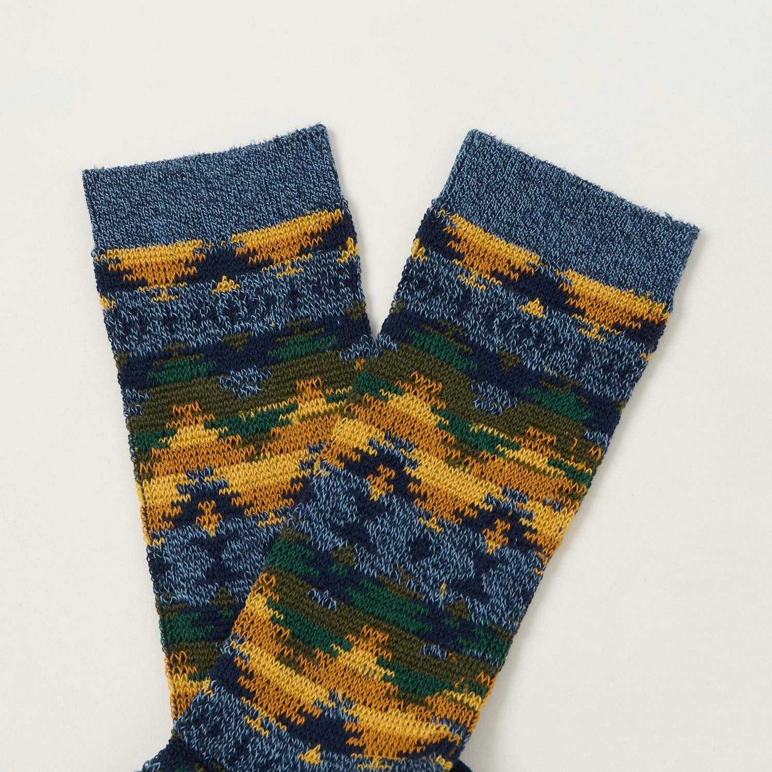Anonymous Ism Wigwa Ski Jacquard Crew Sock - Navy