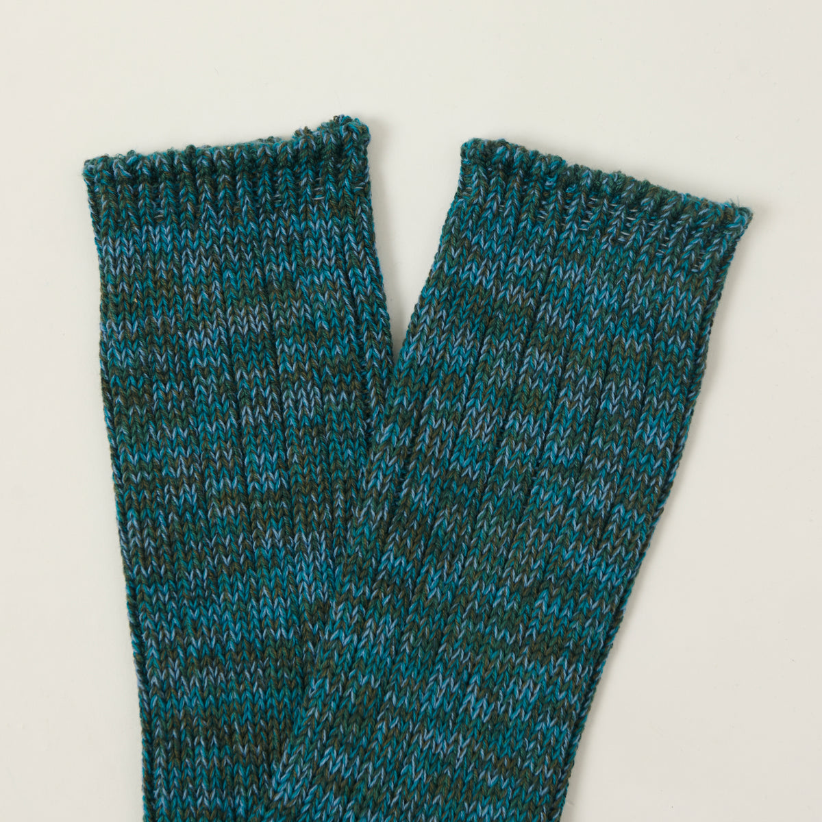 Anonymous Ism 5 Colour Mix Crew Sock - Turquoise