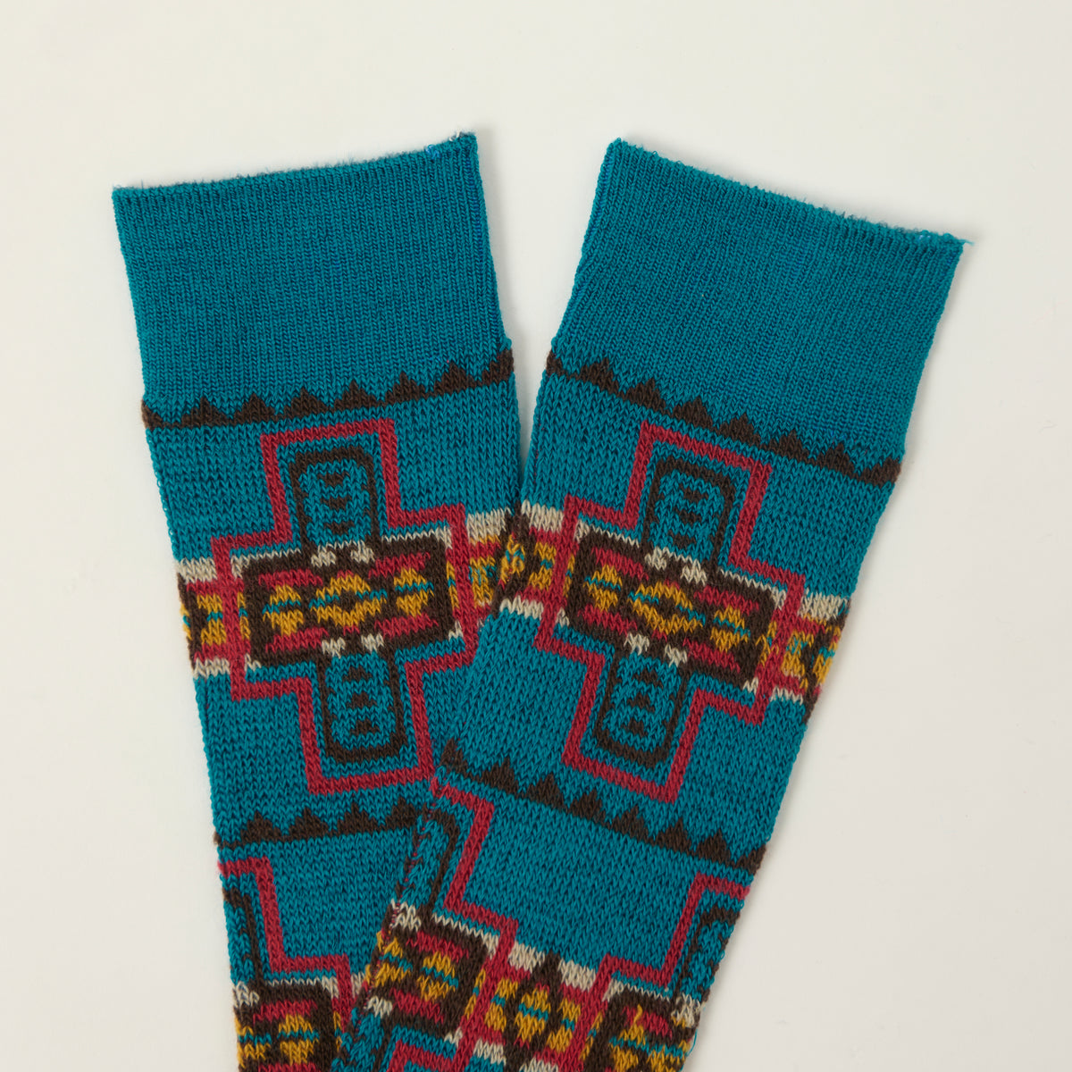 Anonymous Ism Native Pattern Crew Sock - Blue