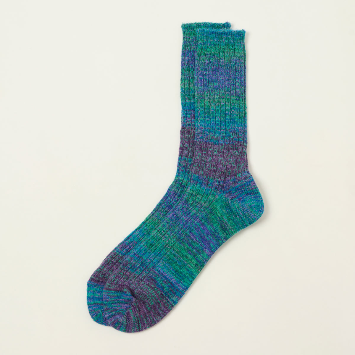 Anonymous Ism Splash Pattern Crew Sock - Blue