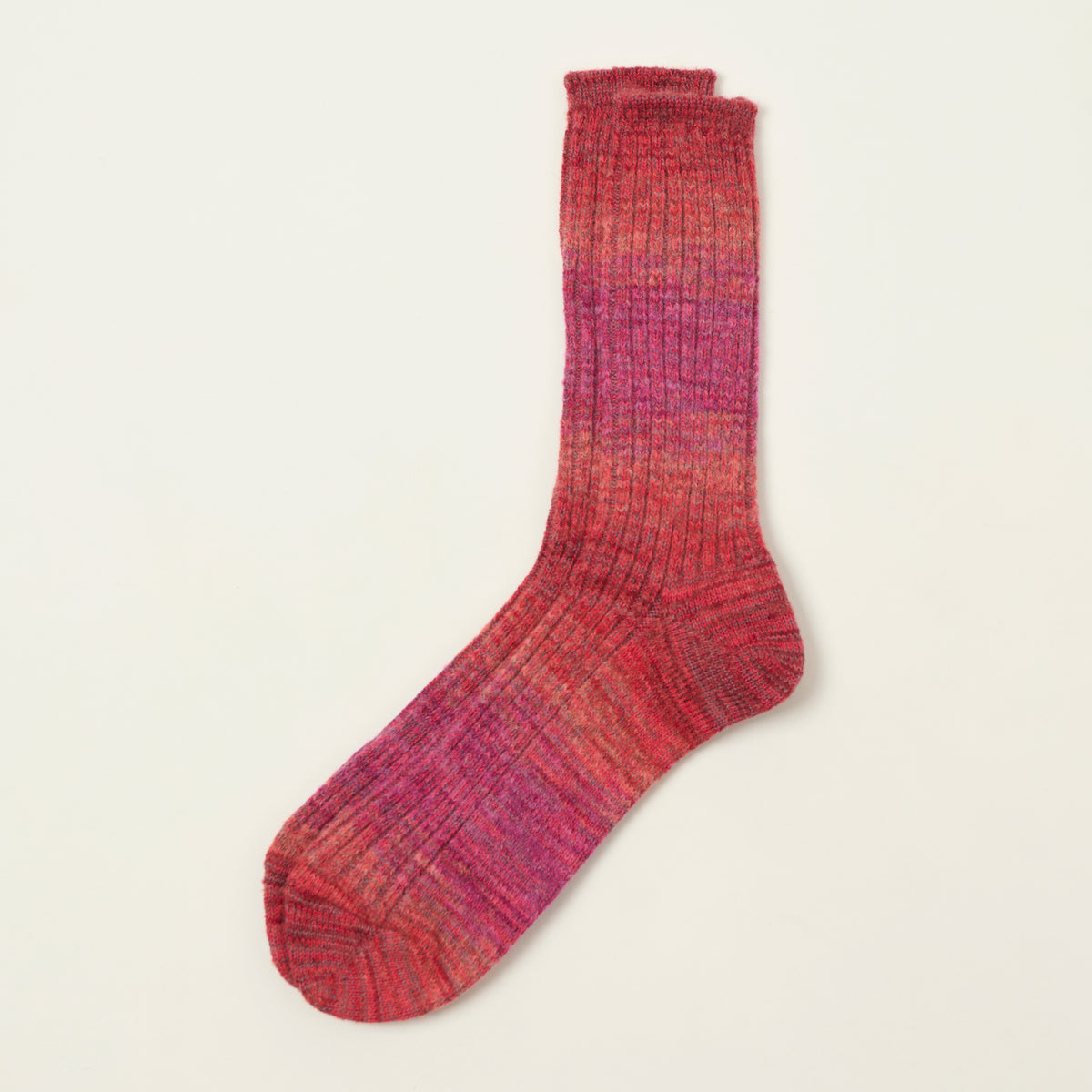 Anonymous Ism Splash Pattern Crew Sock - Red