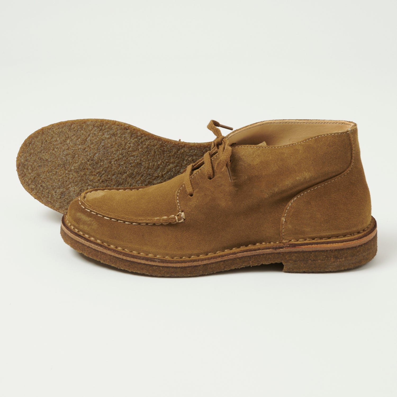 Yuketen Handsewn Tokyo DB Chukka w/21 Boot - FO G Brown x G Brown