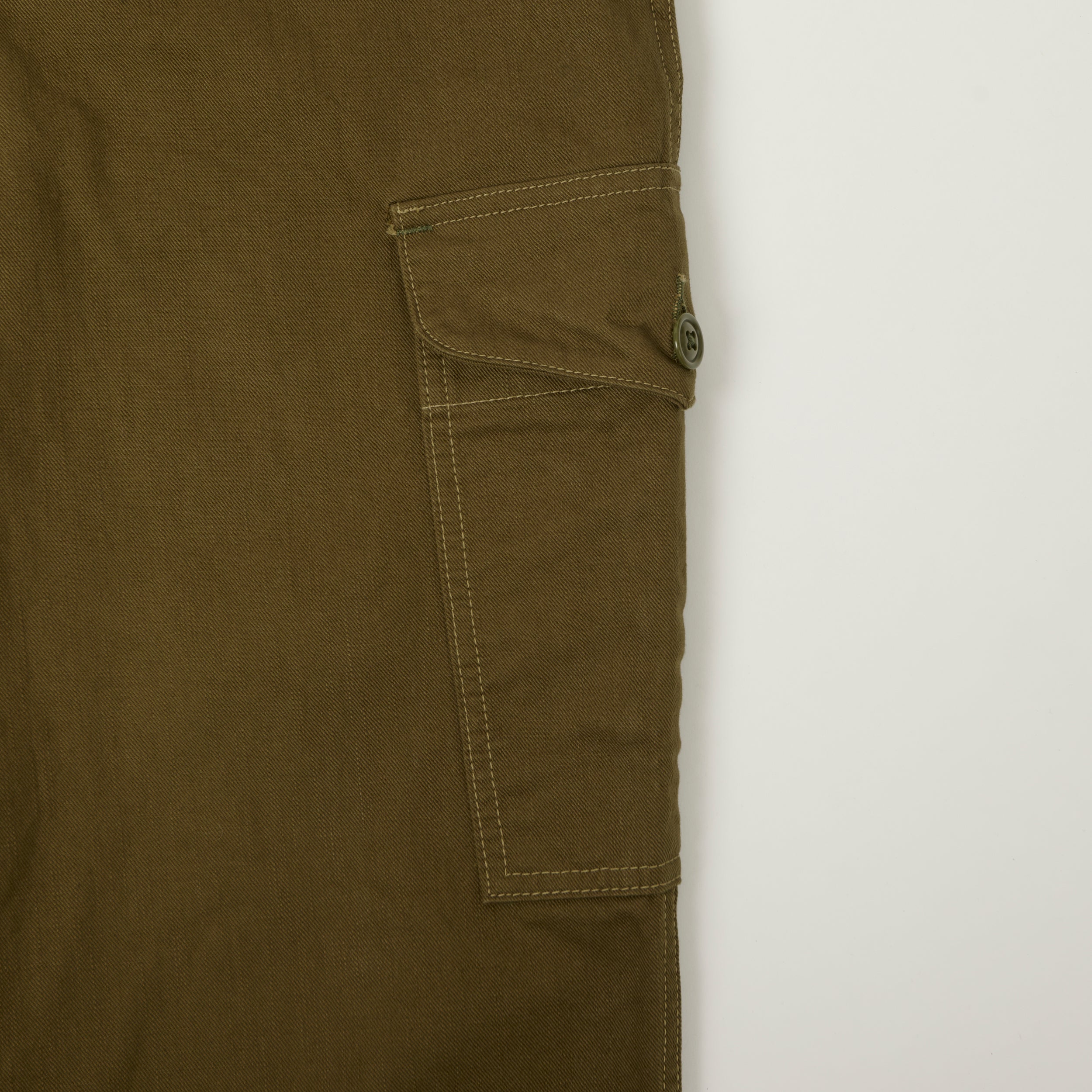 Freewheelers & Co Union Special Overalls Aviators Trouser - Dark Khaki Beige