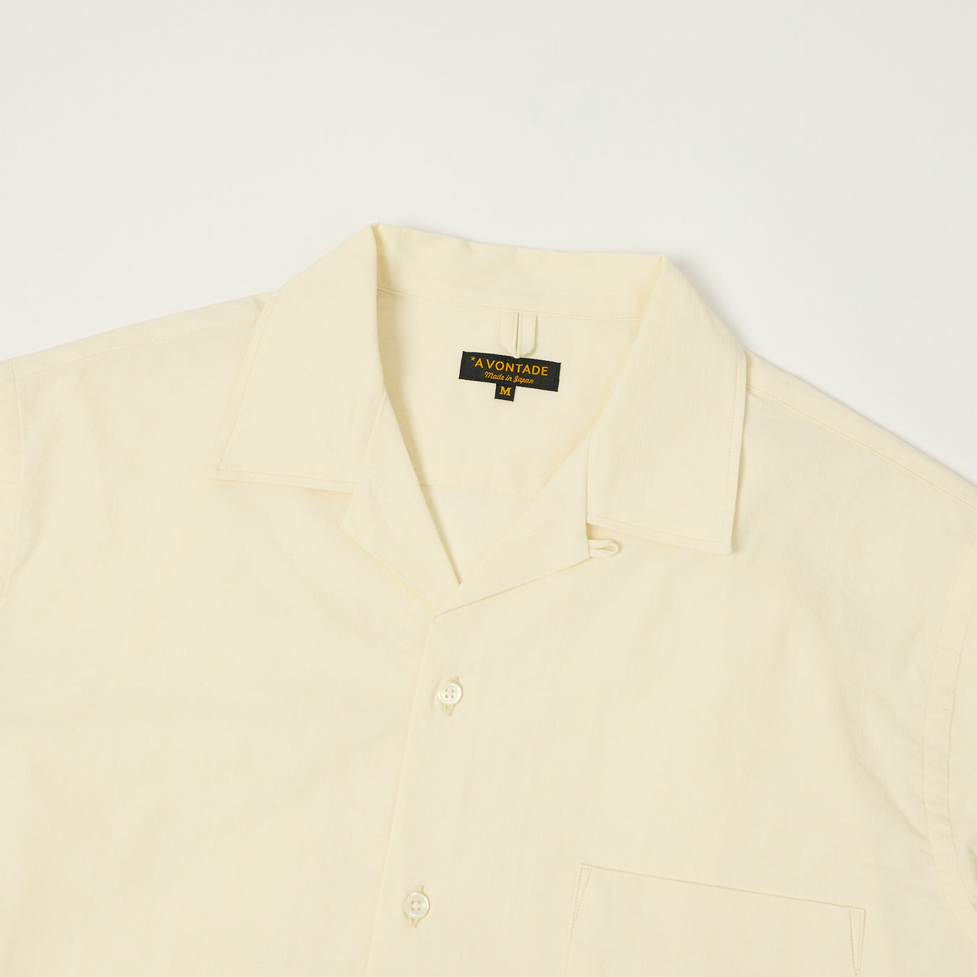 A Vontade Open Collar Shirt - Ecru