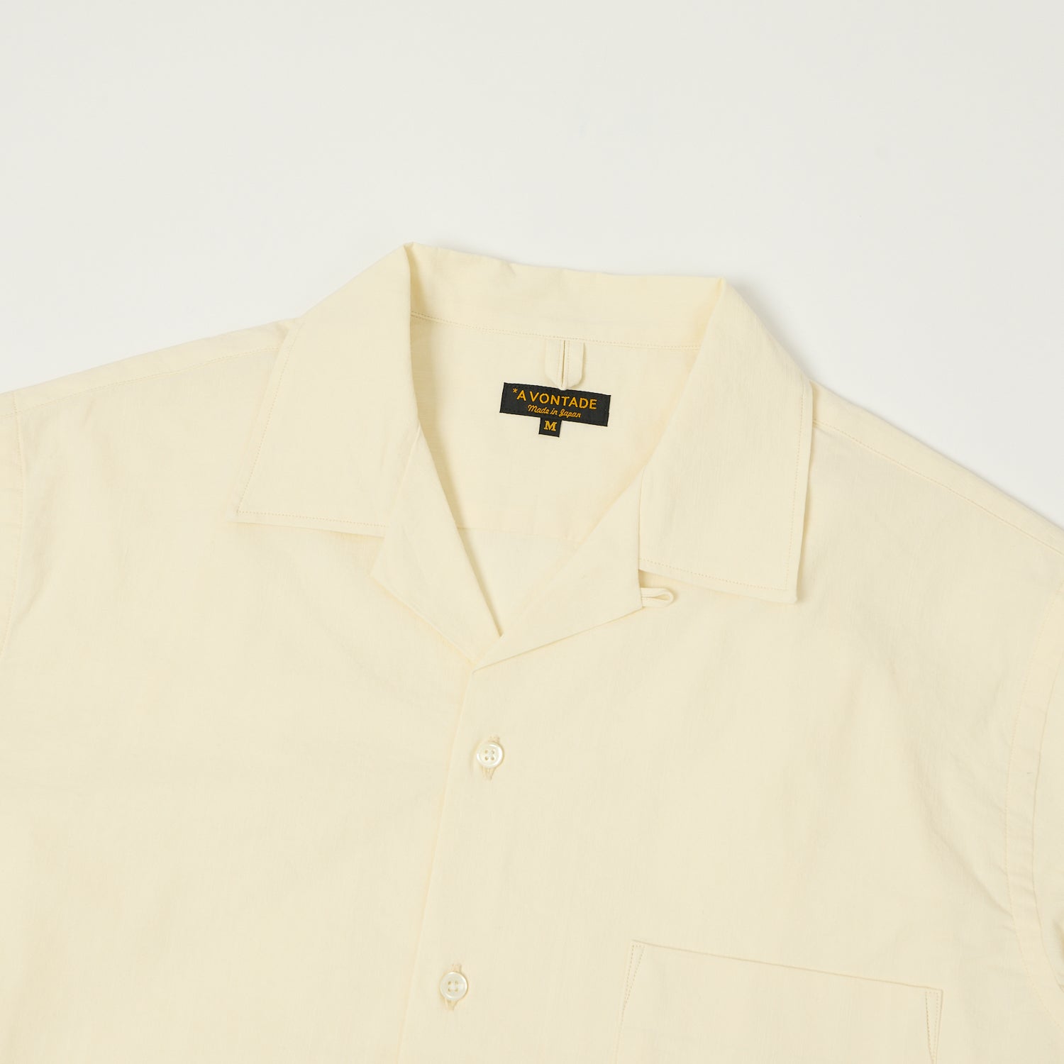 A Vontade Open Collar Shirt - Ecru