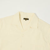 A Vontade S/S Open Collar Shirt - Ecru