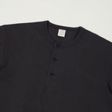 A Vontade S/S Henley T-Shirt - Fade Navy