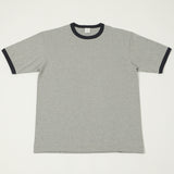 A Vontade Ringer T-Shirt - Grey/Ink