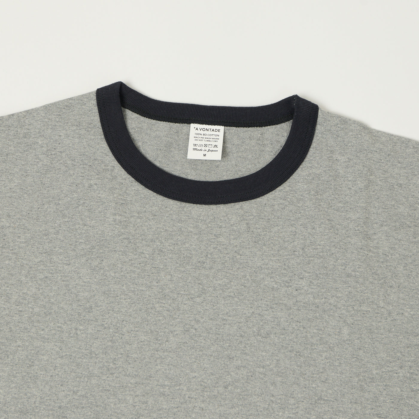 A Vontade Ringer T-Shirt - Grey/Ink