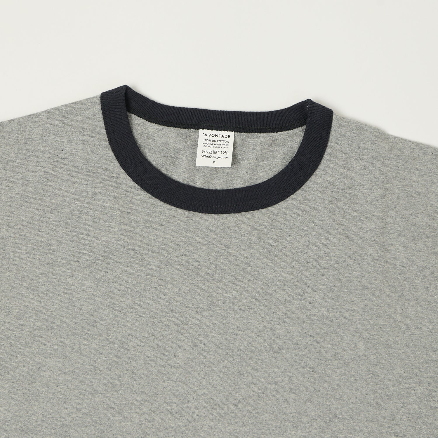 A Vontade Ringer T-Shirt - Grey/Ink