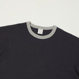 A Vontade Ringer T-Shirt - Fade Navy/Grey