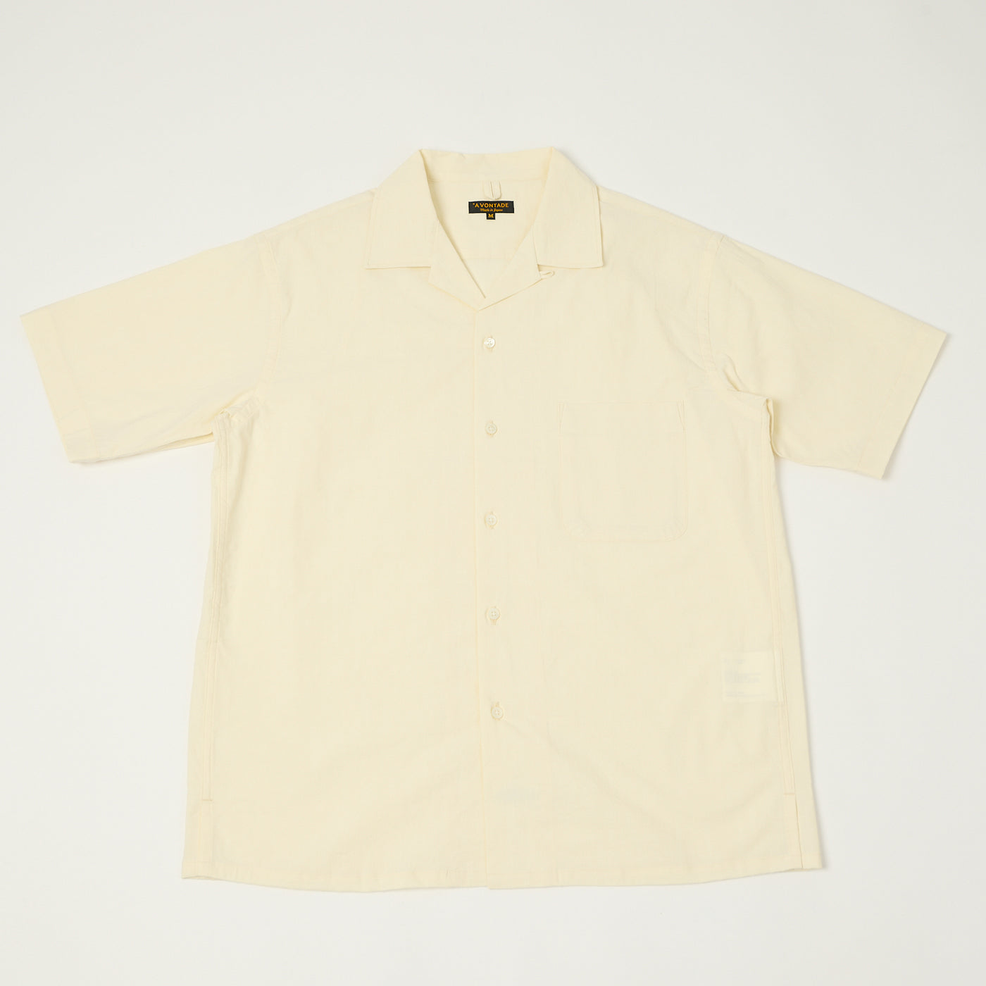 A Vontade Open Collar Shirt - Ecru