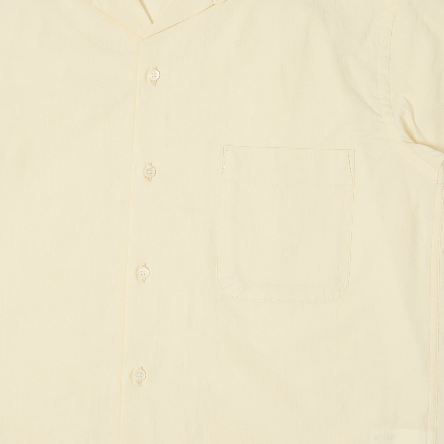 A Vontade Open Collar Shirt - Ecru