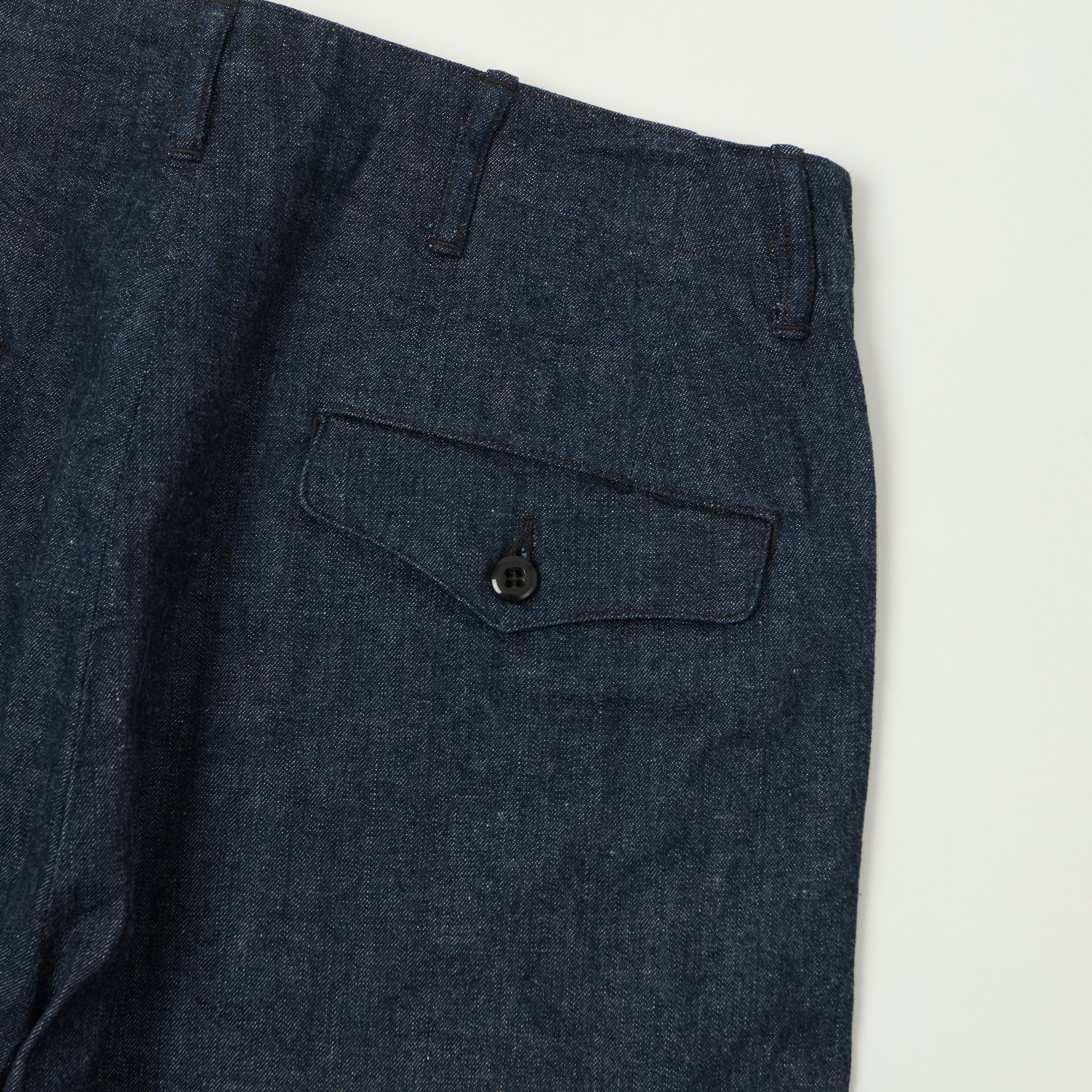 A Vontade Wide Fit Denim Chino Trouser - Raw