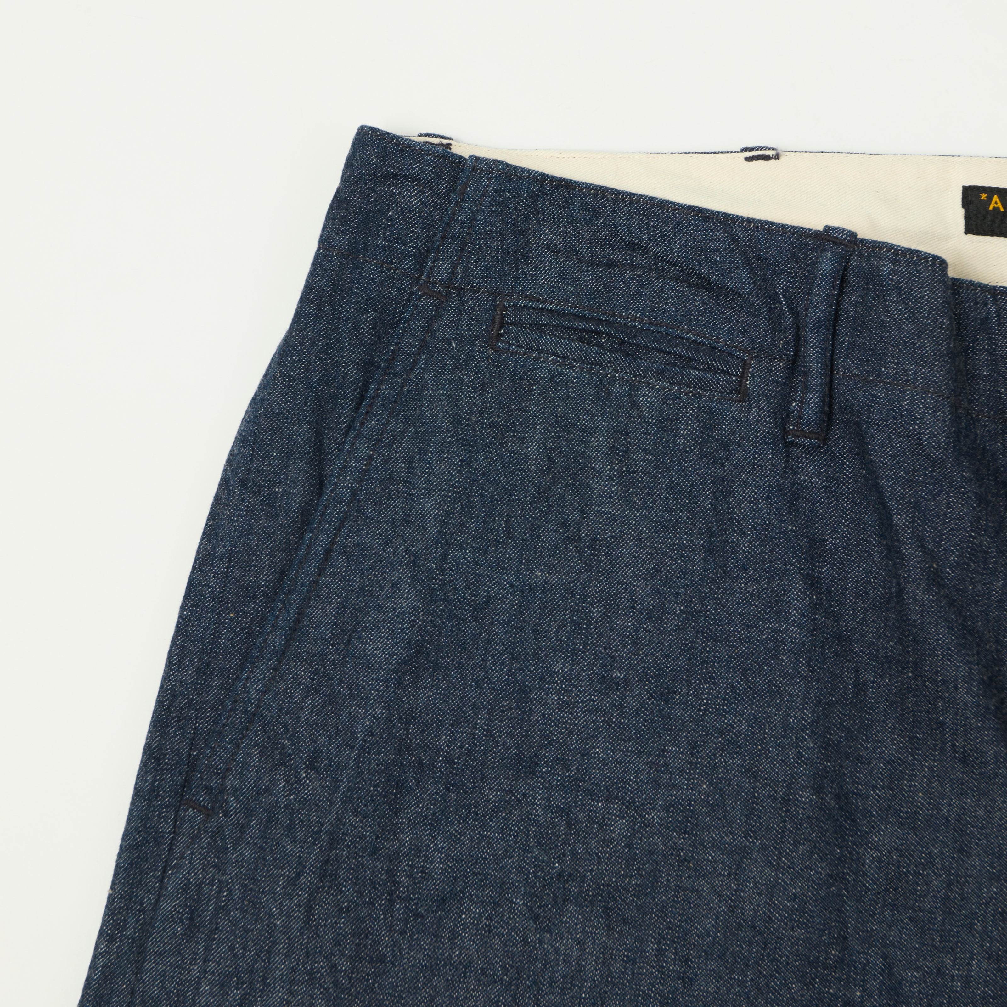A Vontade Wide Fit Denim Chino Trouser - Raw