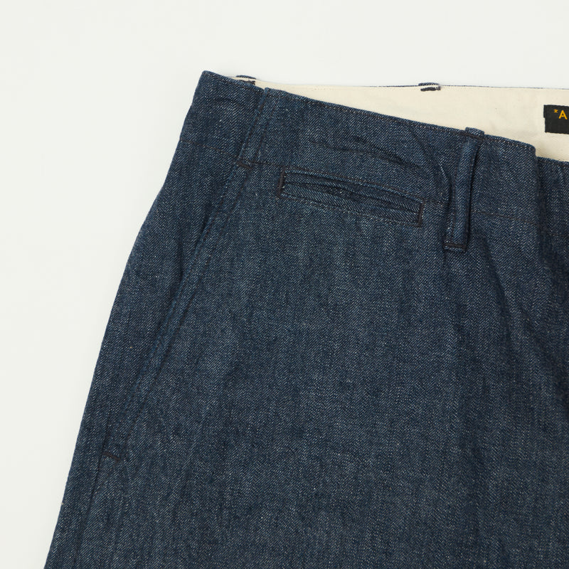 A Vontade Wide Fit Denim Chino Trouser - Raw