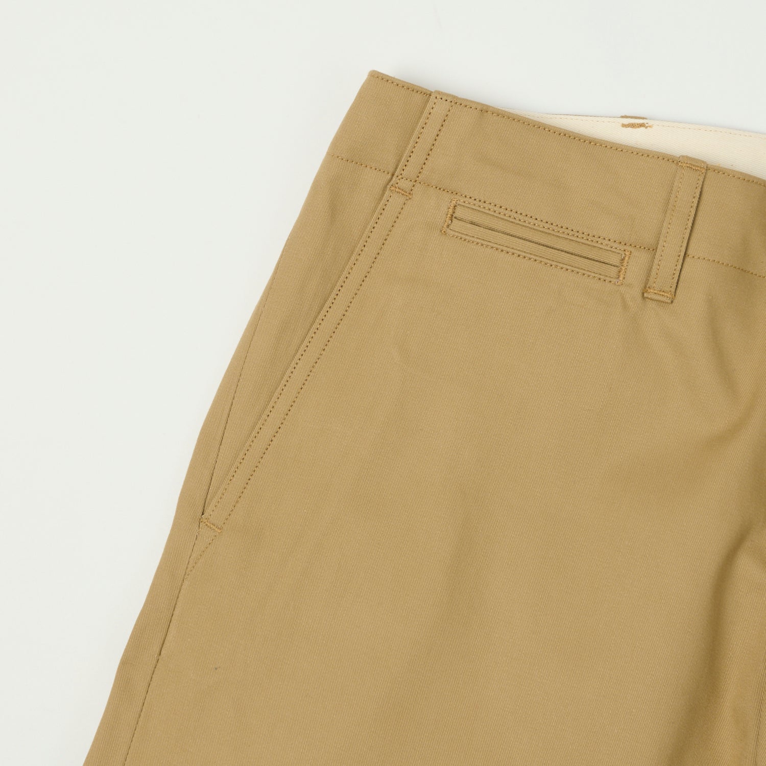 A Vontade Wide Fit Chino Trouser - Beige