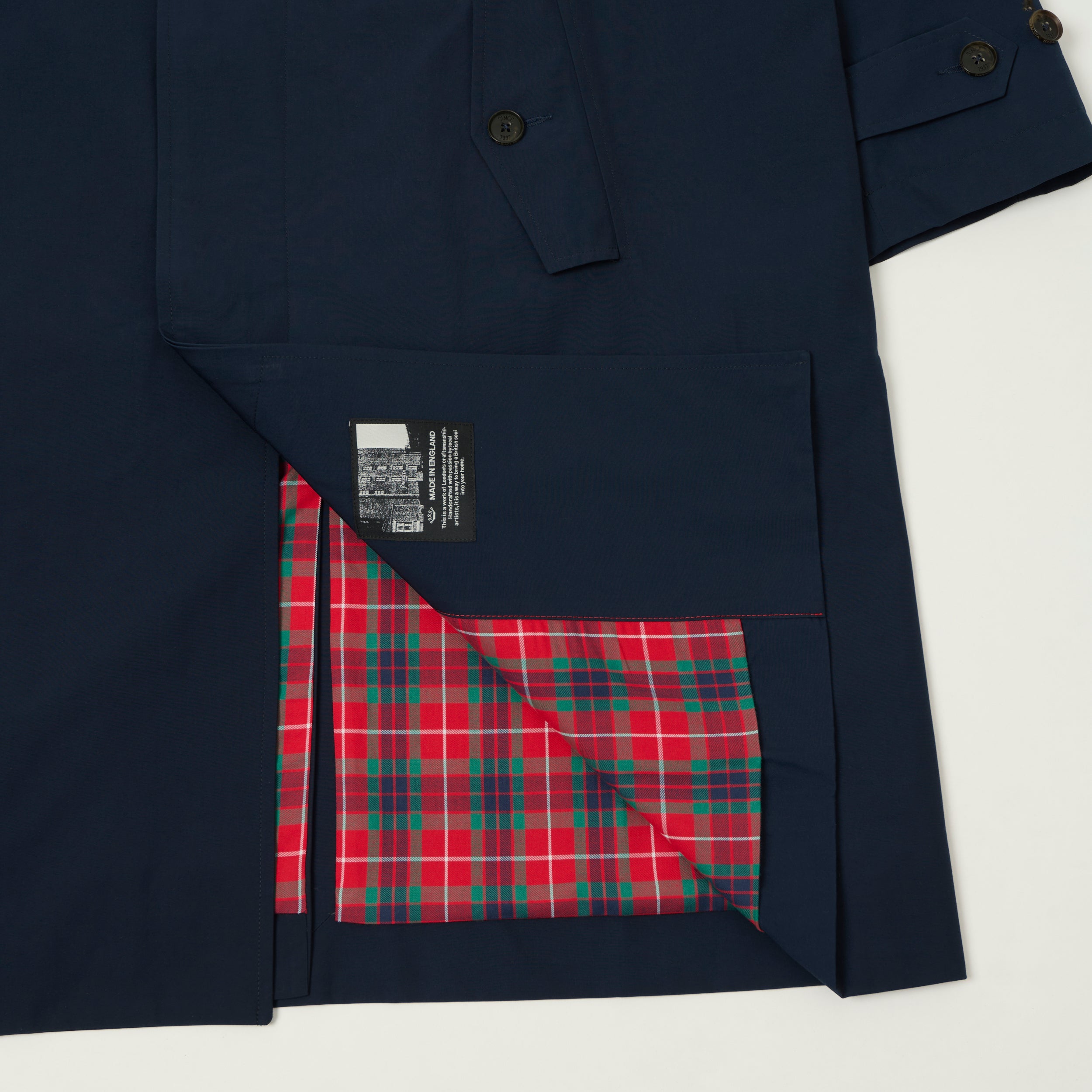 Baracuta G12 'Baracuta Cloth' Coat - Navy