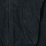 Baracuta G9 Suede Harrington Jacket - Navy