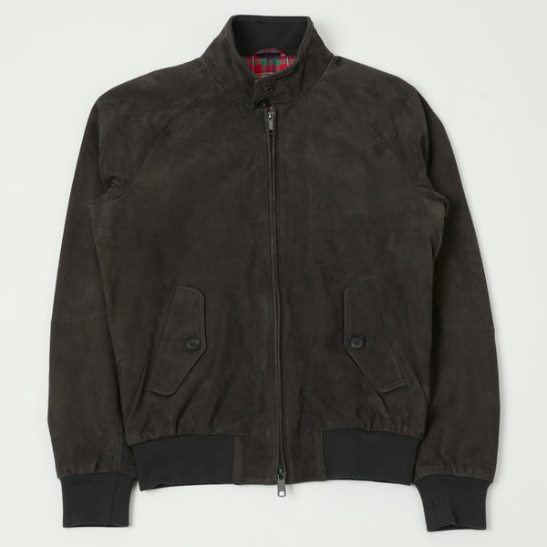 Baracuta G9 Suede Harrington Jacket - December Sky