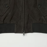 Baracuta G9 Suede Harrington Jacket - December Sky