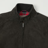 Baracuta G9 Suede Harrington Jacket - December Sky