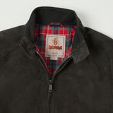 Baracuta G9 Suede Harrington Jacket - December Sky