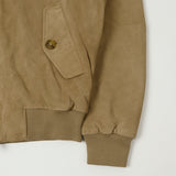 Baracuta G9 Suede Harrington Jacket - Storm Gray