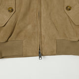 Baracuta G9 Suede Harrington Jacket - Storm Gray