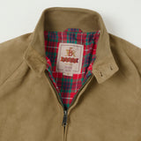 Baracuta G9 Suede Harrington Jacket - Storm Gray