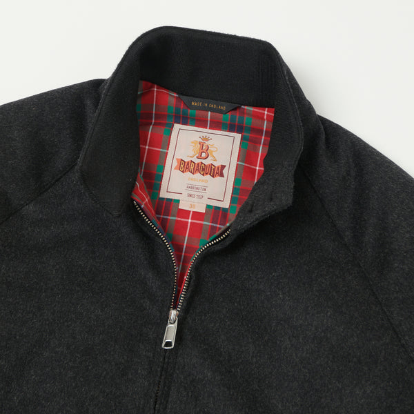 Baracuta G9 Melton Wool Harrington Jacket - Charcoal