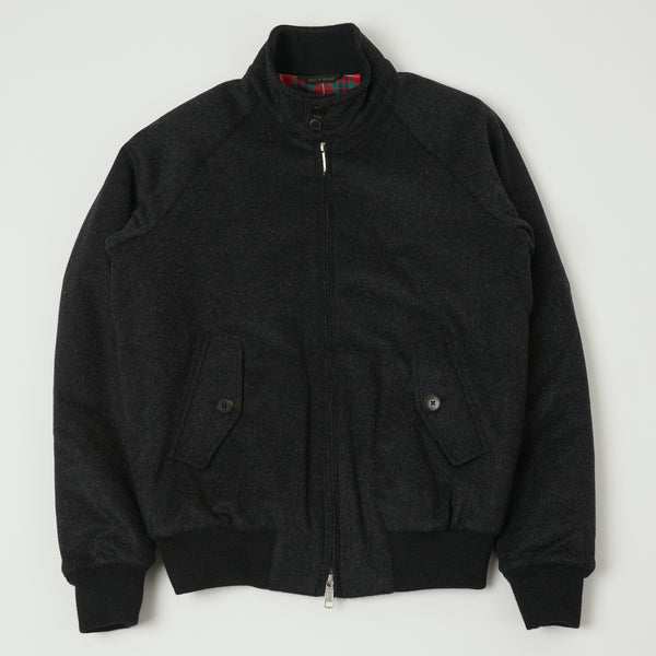 Baracuta G9 Melton Wool Harrington Jacket - Charcoal