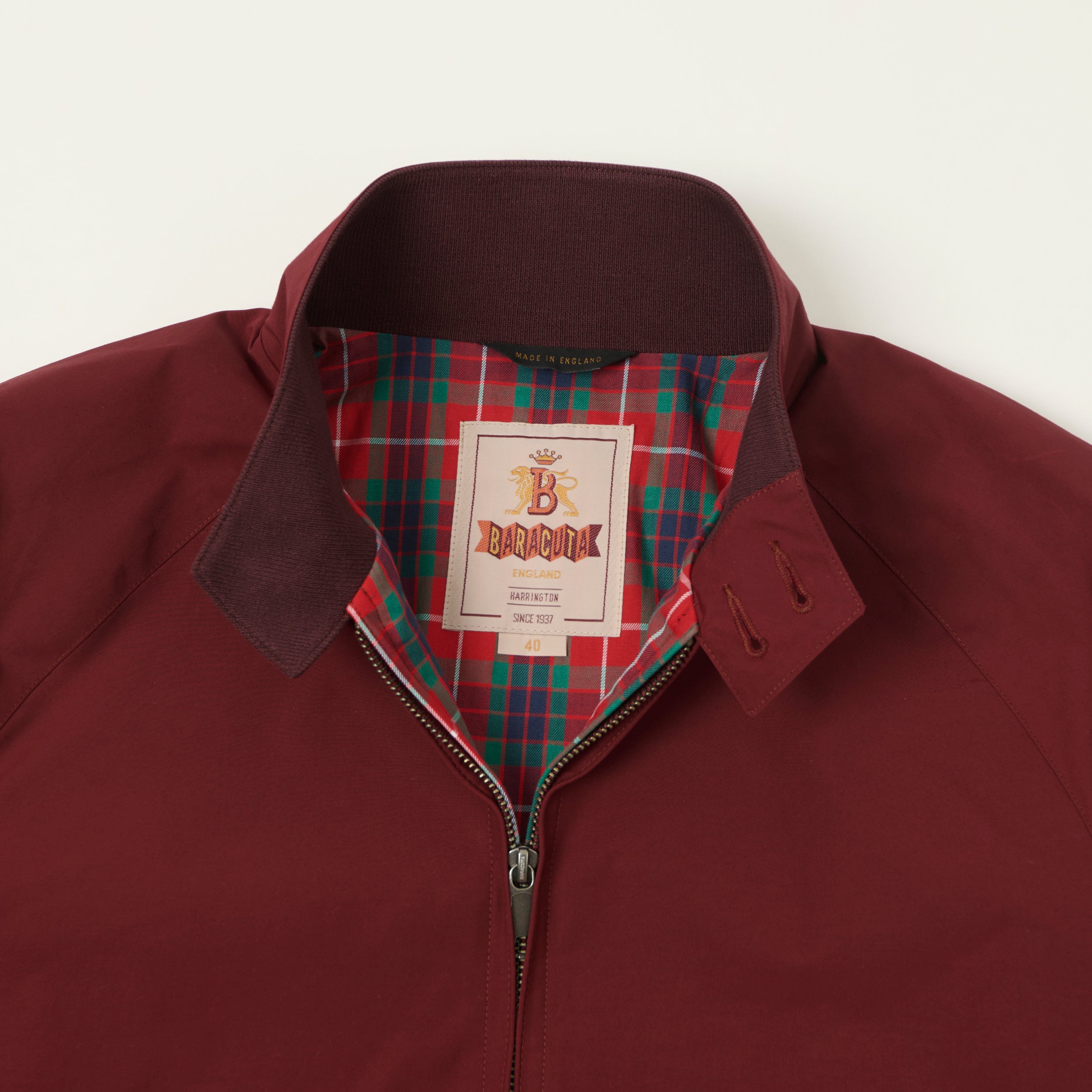 Baracuta G9 'Baracuta Cloth' Harrington Jacket - Tawny Port – SON