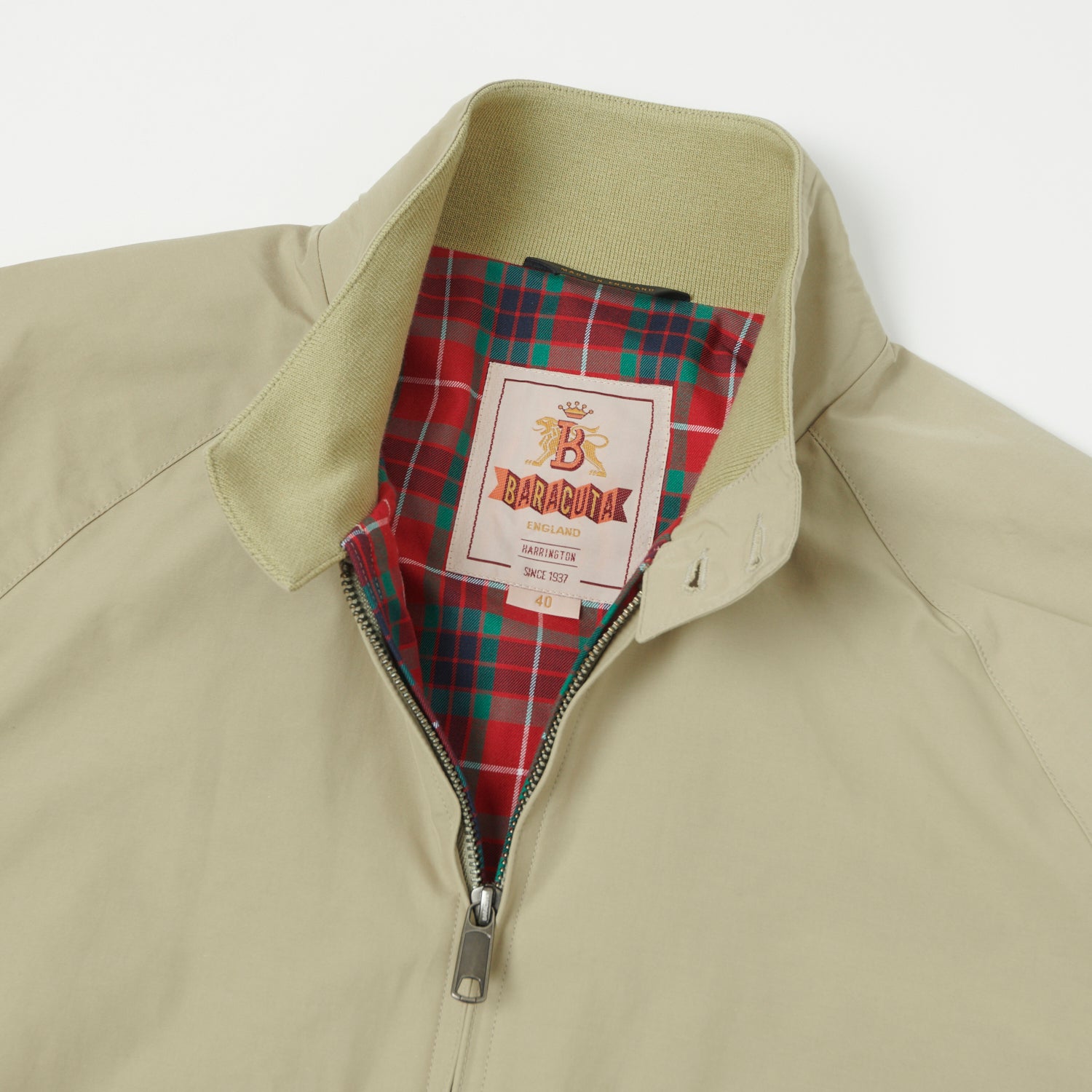 Baracuta G9 'Baracuta Cloth' Harrington Jacket - Natural – SON OF