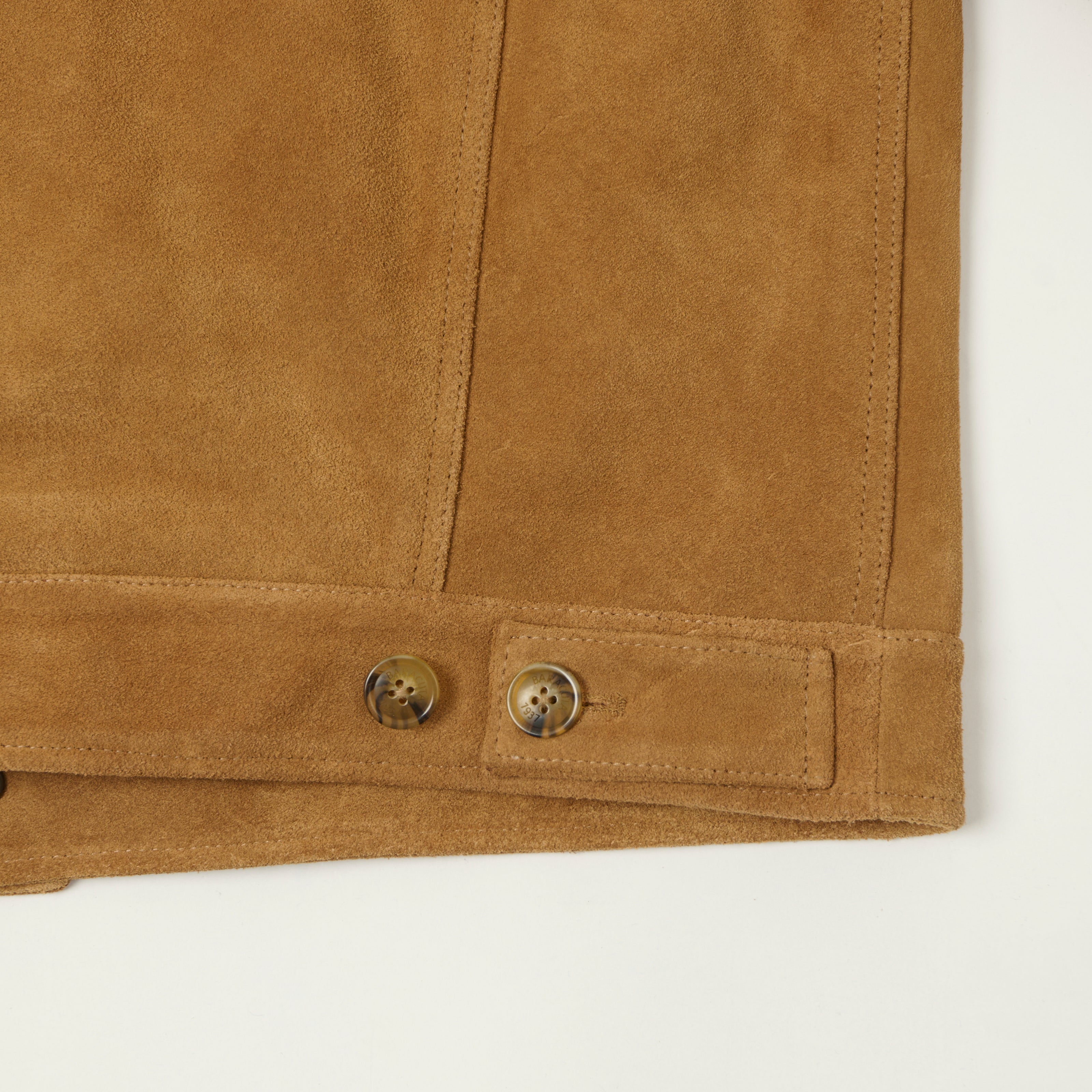 Baracuta 'Roughout Rider' Suede Type I Jacket - Tobacco