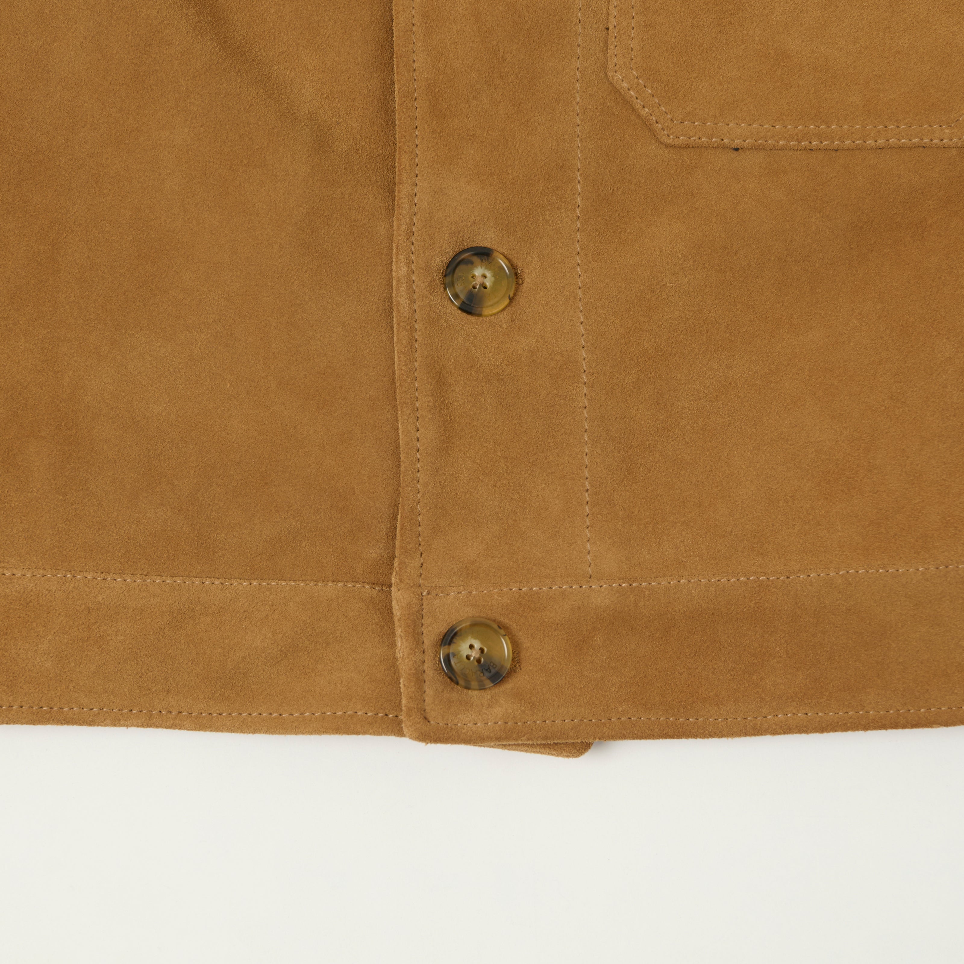 Baracuta 'Roughout Rider' Suede Type I Jacket - Tobacco