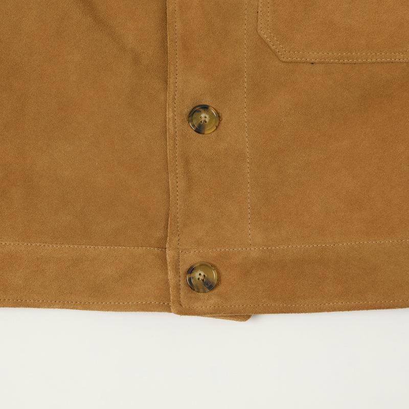 Baracuta 'Roughout Rider' Suede Type I Jacket - Tobacco
